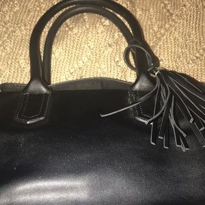 Black handle bag